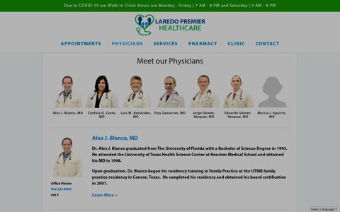 Meet our Physicians - Laredo Premier Healthcare