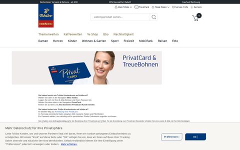 PrivatCard Anmeldung - Eduscho