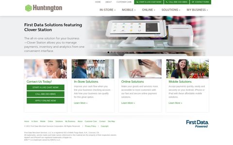 Huntington Merchant Services, powered by First Data