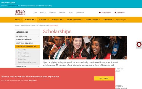 Scholarships | Loyola University New Orleans