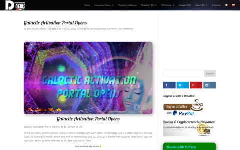 Galactic Activation Portal Opens - Disclosure News Italia