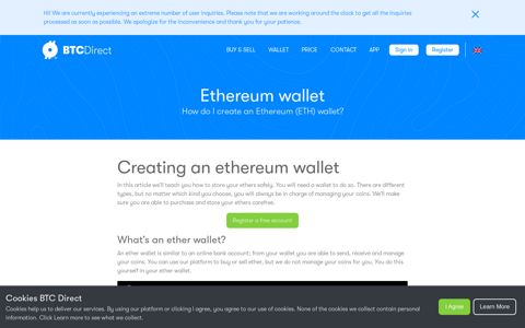 Ethereum wallet - How to set up and create a ETH account ...
