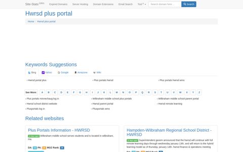 Hwrsd plus portal - Site-Stats .ORG