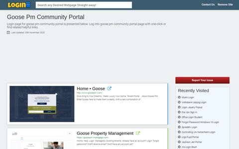 Goose Pm Community Portal - Loginii.com