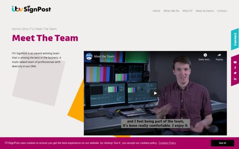 Meet The Team | ITV SignPost