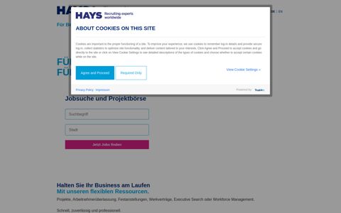 Hays - Personaldienstleister & Personalvermittlung für Experten