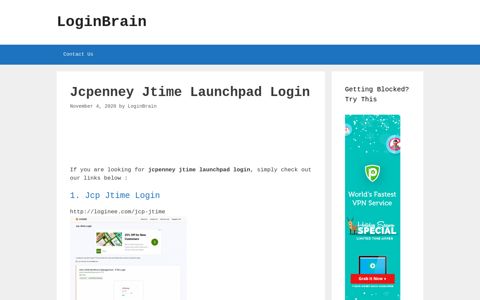 Jcpenney Jtime Launchpad - Jcp Jtime Login - LoginBrain