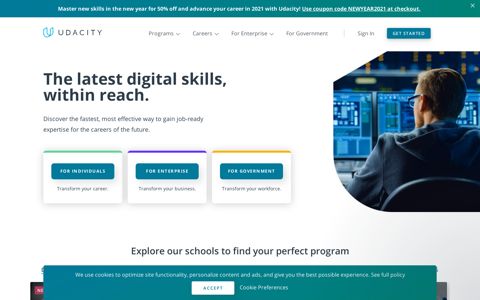 Udacity: Learn the Latest Tech Skills; Advance Your Career