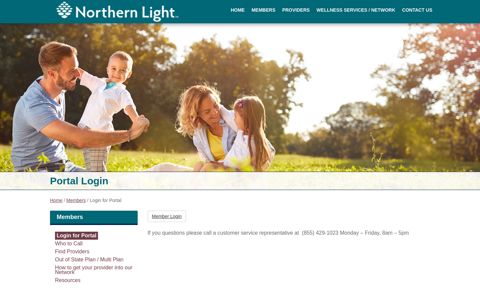 Login for Portal - Northern Light Health's Employee Health Plan