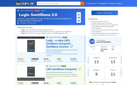 Login Santillana 3.0 - Logins-DB