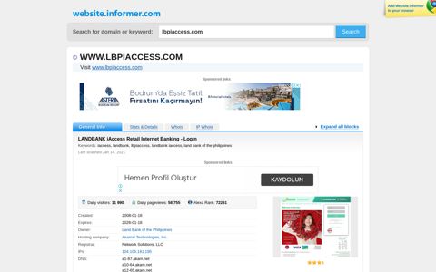 lbpiaccess.com at WI. LANDBANK iAccess Retail Internet ...
