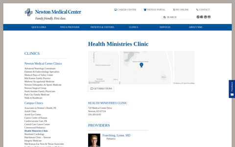 Health Ministries Clinic – Newton Medical Center