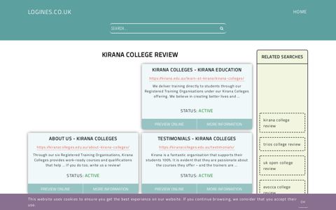 kirana college review - General Information about Login