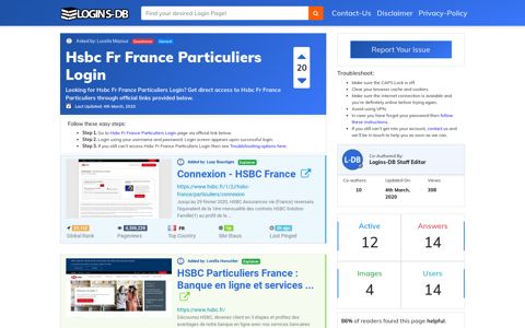 Hsbc Fr France Particuliers Login - Logins-DB