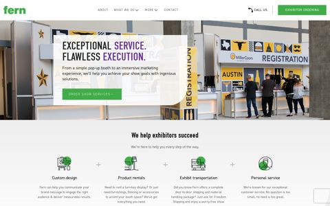 Exhibitor services - Fern Expo