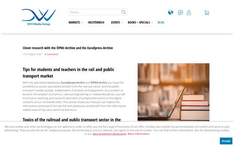 Clever research with ÖPNV-Archiv and Eurailpress-Archiv