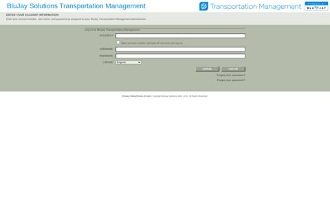 BluJay Transportation Management - Last Update: Thu Dec ...