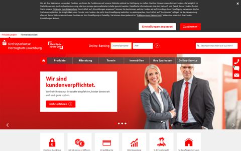 Kreissparkasse Herzogtum Lauenburg | Internet-Filiale