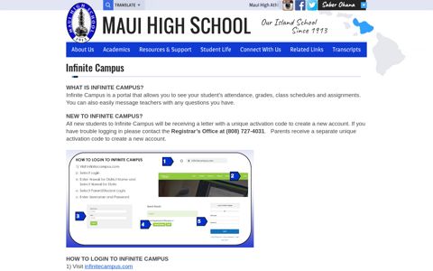 Infinite Campus - Maui High School