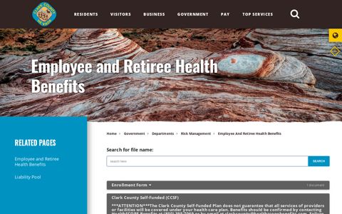 Employee and Retiree Health Benefits - Clark County, NV