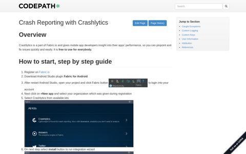 Crash Reporting with Crashlytics | CodePath Android Cliffnotes