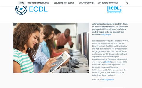ECDL in der Schule | ECDL Website