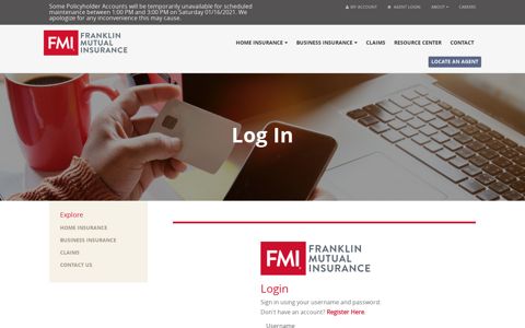 Log In - Franklin Mutual Insurance