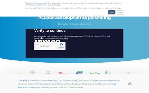 The partnering platform for the life sciences · Inova Software