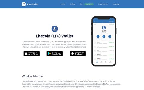 Litecoin Wallet | Lite Coin Wallet | LTC Wallet | Trust Wallet