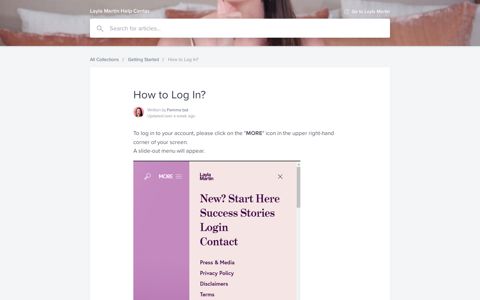 How to Log In? | Layla Martin Help Center