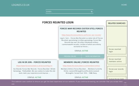 forces reunited login - General Information about Login