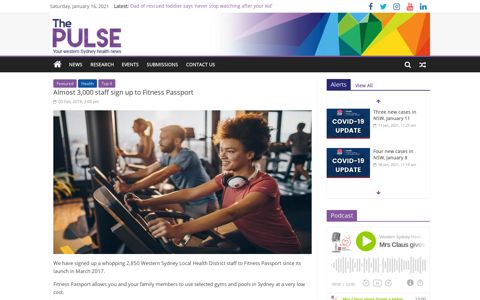 Almost 3,000 staff sign up to Fitness Passport – thepulse.org.au