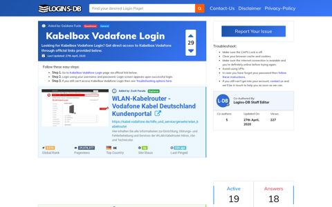 Kabelbox Vodafone Login - Logins-DB