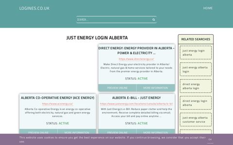 just energy login alberta - General Information about Login