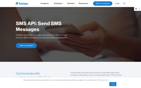 TeleSign SMS API: Send SMS Messages