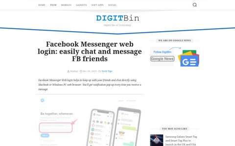 Facebook Messenger web login: easily chat and message FB ...
