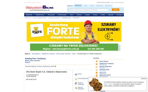 ING Bank Śląski SA Oddział w Białymstoku - Białystok Online
