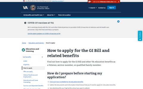 How To Apply For The GI Bill | Veterans Affairs