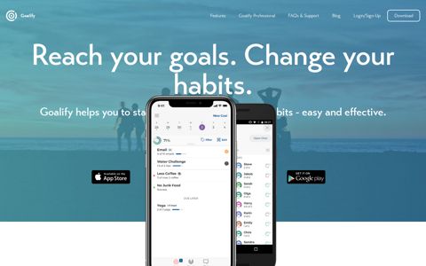 Goalify - Reach your Goals. Change your Habits. Download ...