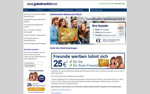 Gebührenfrei Mastercard GOLD - www.gebuhrenfrei.com ...