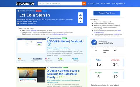 Lcf Coin Sign In - Logins-DB