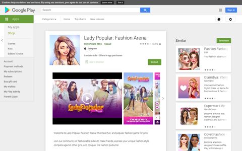 Lady Popular: Fashion Arena - Apps on Google Play