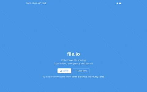 file.io - Super simple file sharing