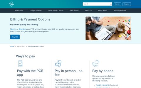 Why Register? - My Account | PGE - Portland General Electric