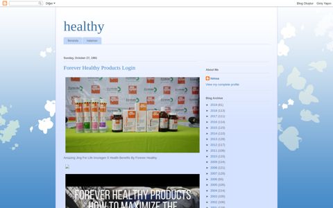 Forever Healthy Products Login - healthy