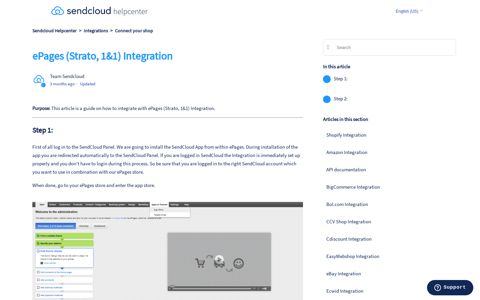 ePages (Strato, 1&1) Integration – Sendcloud Helpcenter