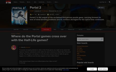 Where do the Portal games cross over with the Half-Life ...