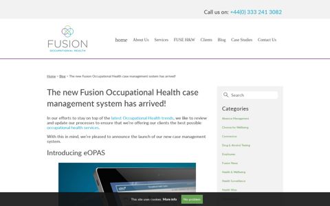 Occupational health case management system | Fusion ...