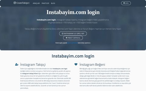 Instabayim.com login | GramTakipci