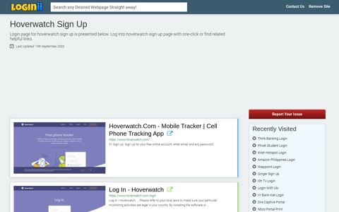 Hoverwatch Sign Up - Loginii.com
